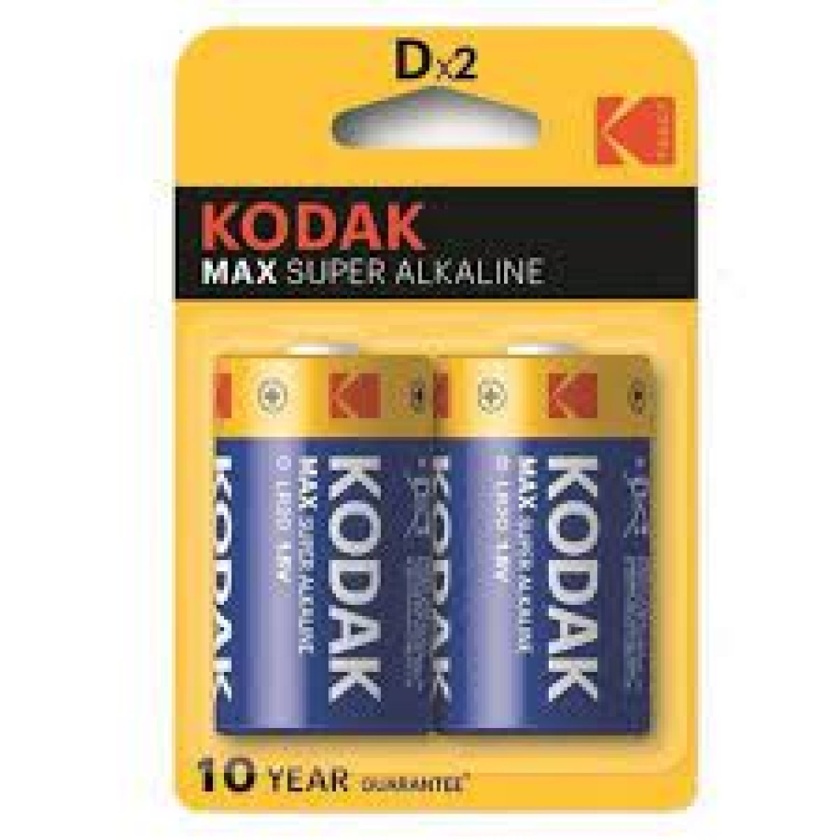 BATTERIE Kodak MAX Alkaline D  (2pezzi) KODAK