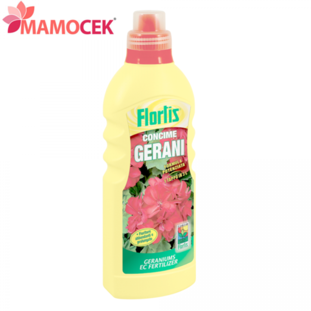 FLORTIS Concime liquido gerani e piante fiorite fertilizzante fiori conf. 1150 gr